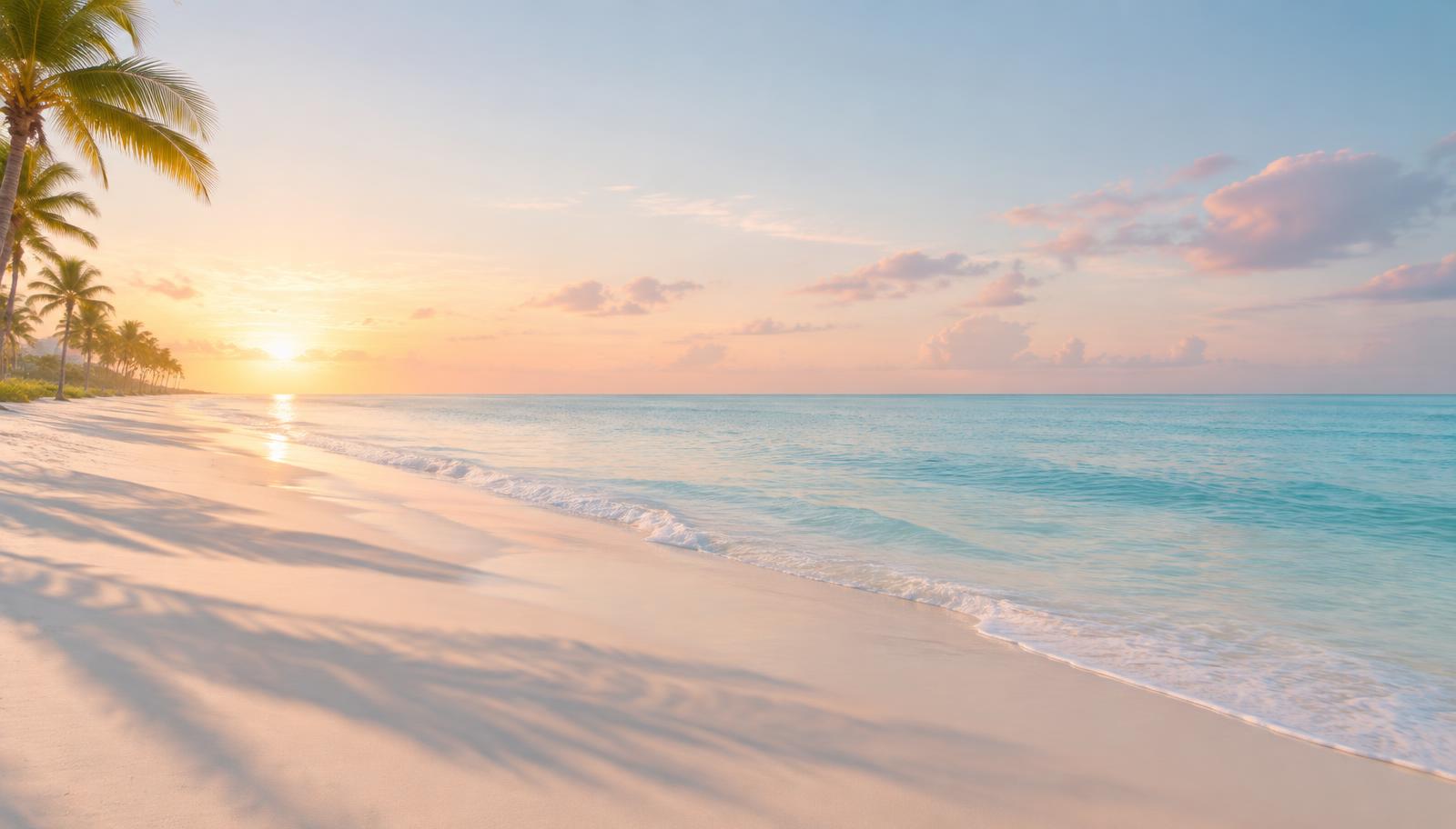 Soft sunrise over a calm Florida beach